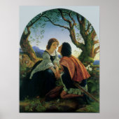 ヴィンテージアート、恋人たちデュスク、ジョセフ・ノールパトン卿 ポスター (正面)