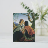 ヴィンテージアート、恋人たちデュスク、ジョセフ・ノールパトン卿 ポストカード (スタンド正面)