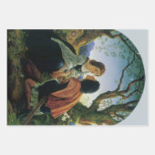 ヴィンテージアート、恋人たちデュスク、ジョセフ・ノールパトン卿 ラッピングペーパーシート (正面2)