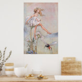 ヴィンテージアート、美しい妖精、ビー ポスター (キッチン)