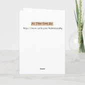 ヴィンテージアート – 青い妖精。 カード (裏面)