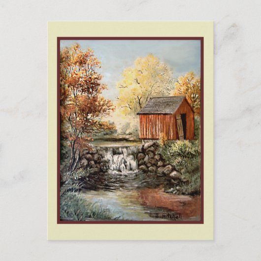 ヴィンテージアート – B.ミッチェル ポストカード (正面)