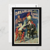 ヴィンテージアーネスト・ソーンマジシャン・ポスター ポストカード (正面/裏面)