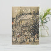 ヴィンテージアービクトリアントホリデークリスマスパーティー 招待状 (スタンド正面)