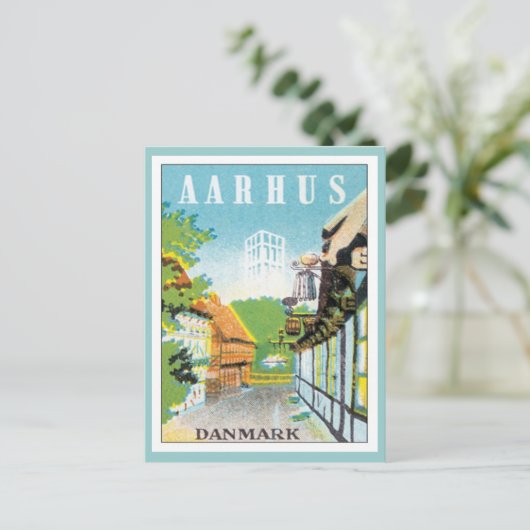 ヴィンテージアーフスデンマーク ポストカード (スタンド正面)