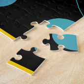 ヴィンテージアームチェア図形 ジグソーパズル (側面)