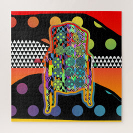 ヴィンテージアームチェア図形 ジグソーパズル