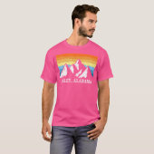 ヴィンテージアーリーアラバママウンテンハイキングスーベニアプリ Tシャツ (正面フル)