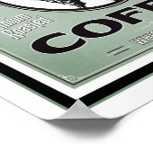 ヴィンテージアーリーバードコーヒー広告ポスター ポスター (角)