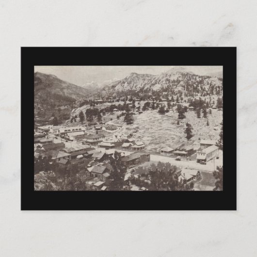 ヴィンテージアーリービューエステスパークコロラドCOポストカード ポストカード (正面)