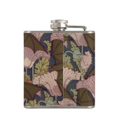 ヴィンテージアールデコこうもりと花 フラスク (裏面)