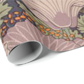ヴィンテージアールデコこうもりと花 ラッピングペーパー (ロールコーナー)