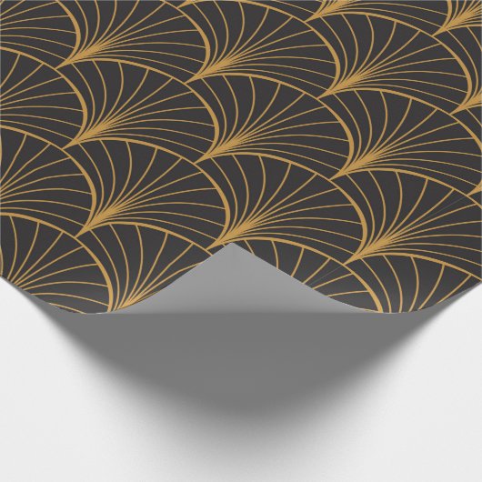 ヴィンテージアールデコのシームレスなパターン。幾何学模様 ラッピングペーパー (角)