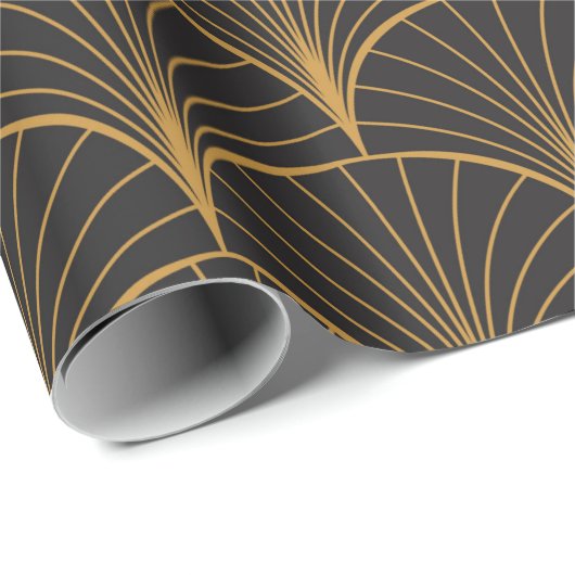 ヴィンテージアールデコのシームレスなパターン。幾何学模様 ラッピングペーパー (ロールコーナー)