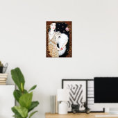 ヴィンテージアールデコの女性のウィンドウ ポスター (ホームオフィス)