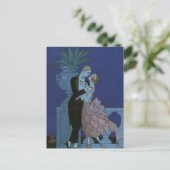 ヴィンテージアールデコの更新日付の保存 案内ポストカード (スタンド正面)