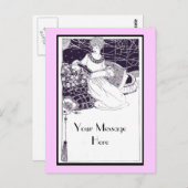 ヴィンテージアールデコはがき ポストカード (正面/裏面)