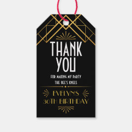 ヴィンテージアールデコは20sパーティーの好意 ギフトタグ