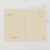 ヴィンテージアールデコまたは新しいフォトフレームテンプレート シーズンポストカード (裏面)