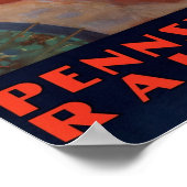 ヴィンテージアールデコアトランティックシティトラベル ポスター (角)