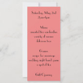 ヴィンテージアールデコアフタヌーンティーブライダルシャワーパーティー (裏面)