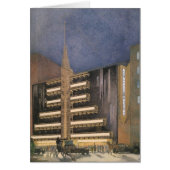 ヴィンテージアールデコアーキテクチャ、NYCでの建物 (正面)