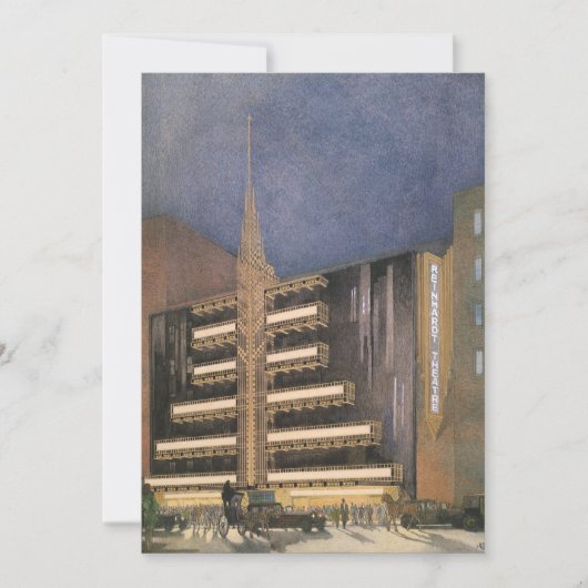 ヴィンテージアールデコアーキテクチャ、NYCでの建物 (正面)