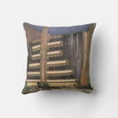 ヴィンテージアールデコアーキテクチャ、NYCでの建物 クッション (裏面)