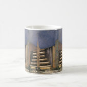 ヴィンテージアールデコアーキテクチャ、NYCでの建物 コーヒーマグカップ (中央)