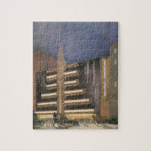 ヴィンテージアールデコアーキテクチャ、NYCでの建物 ジグソーパズル (縦)