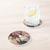 ヴィンテージアールデコカクテルパーティーアットナイトクラブ コースター (側面)