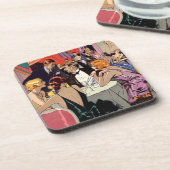 ヴィンテージアールデコカクテルパーティーアットナイトクラブ コースター (左側)