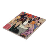 ヴィンテージアールデコカクテルパーティーアットナイトクラブ タイル (側面)