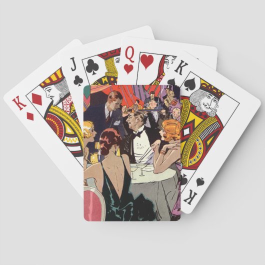 ヴィンテージアールデコカクテルパーティーアットナイトクラブ トランプ (裏面)
