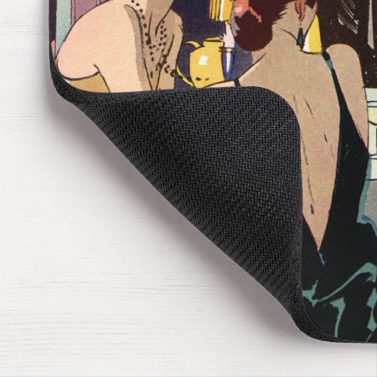 ヴィンテージアールデコカクテルパーティーアットナイトクラブ マウスパッド (コーナー)