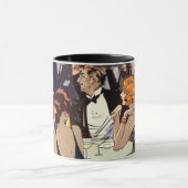 ヴィンテージアールデコカクテルパーティーアットナイトクラブ マグカップ (中央)