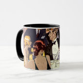 ヴィンテージアールデコカクテルパーティーアットナイトクラブ マグカップ (正面左)