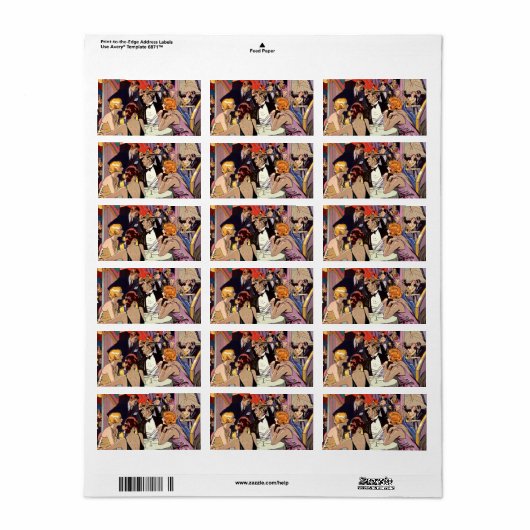 ヴィンテージアールデコカクテルパーティーアットナイトクラブ ラベル (フルシート)