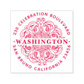 ヴィンテージアールデコカスタムモチーフ差出人住所 セルフインキングスタンプ (デザイン)