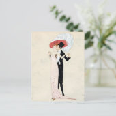 ヴィンテージアールデコカップルbyレオラース ポストカード (スタンド正面)