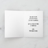 ヴィンテージアールデコクリスマスアフタヌーンティーカップケーキ シーズンカード (内部)