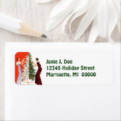 ヴィンテージアールデコクリスマスツリーの伝統ラベル ラベル (インサイチュ)