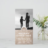 ヴィンテージアールデコクリスマスフォトカード シーズンカード (スタンド正面)