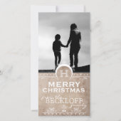 ヴィンテージアールデコクリスマスフォトカード シーズンカード (正面)