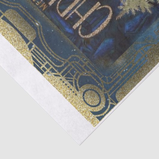 ヴィンテージアールデコクリスマス女性の切り離し 薄葉紙 (詳細)