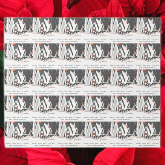 ヴィンテージアールデコクリスマス ラッピングペーパー