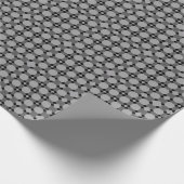 ヴィンテージアールデコグレーパターン ラッピングペーパー (角)