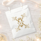 ヴィンテージアールデコゴールデンネームモノグラム フェイバーバッグ (クリップ留めされた状態)