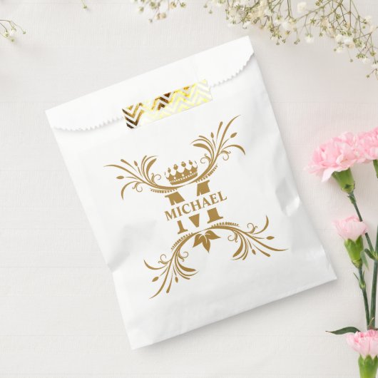 ヴィンテージアールデコゴールデンネームモノグラム フェイバーバッグ (封をした状態)