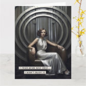 ヴィンテージアールデコサッシー カード (黄色い花)